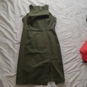 Banana Republic Bi-stretch Racer Neck Sheath Dress